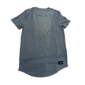 Abercrombie & Fitch XS Crewneck Short Sleeve Gray T-Shirt Cotton Blend Casual